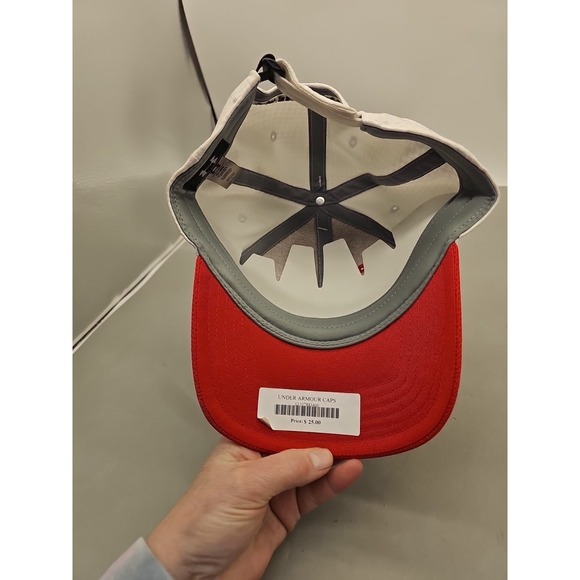 PGA National Under Armour Hat Cap Strap Back Adjustable Red Golf Mens Baseball - Picture 4 of 6